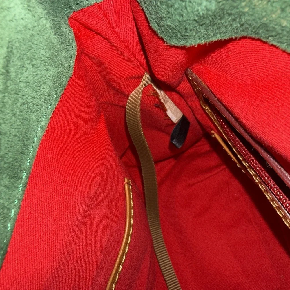 Dooney & Bourke Medium Natural Brown Florentine Leather Satchel  Bag Purse EUC